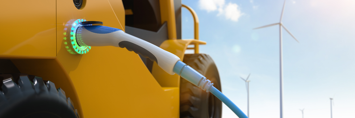 The construction equipment has been recharged.