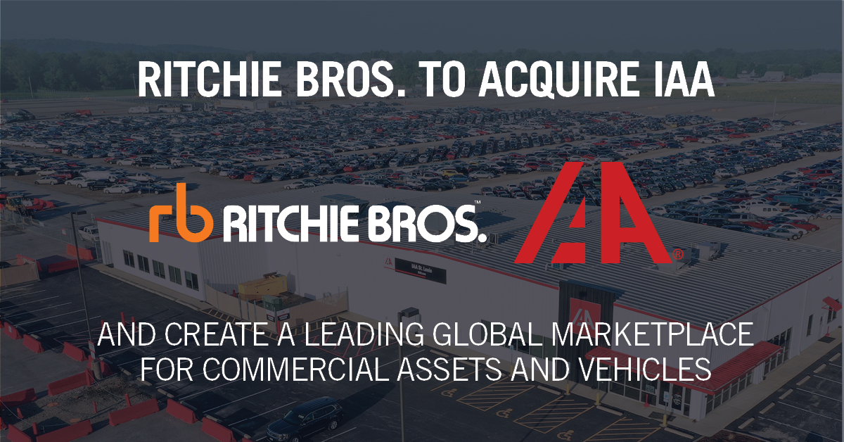 Promotional campaign enttled: Ritchie Bros to acquire IAA