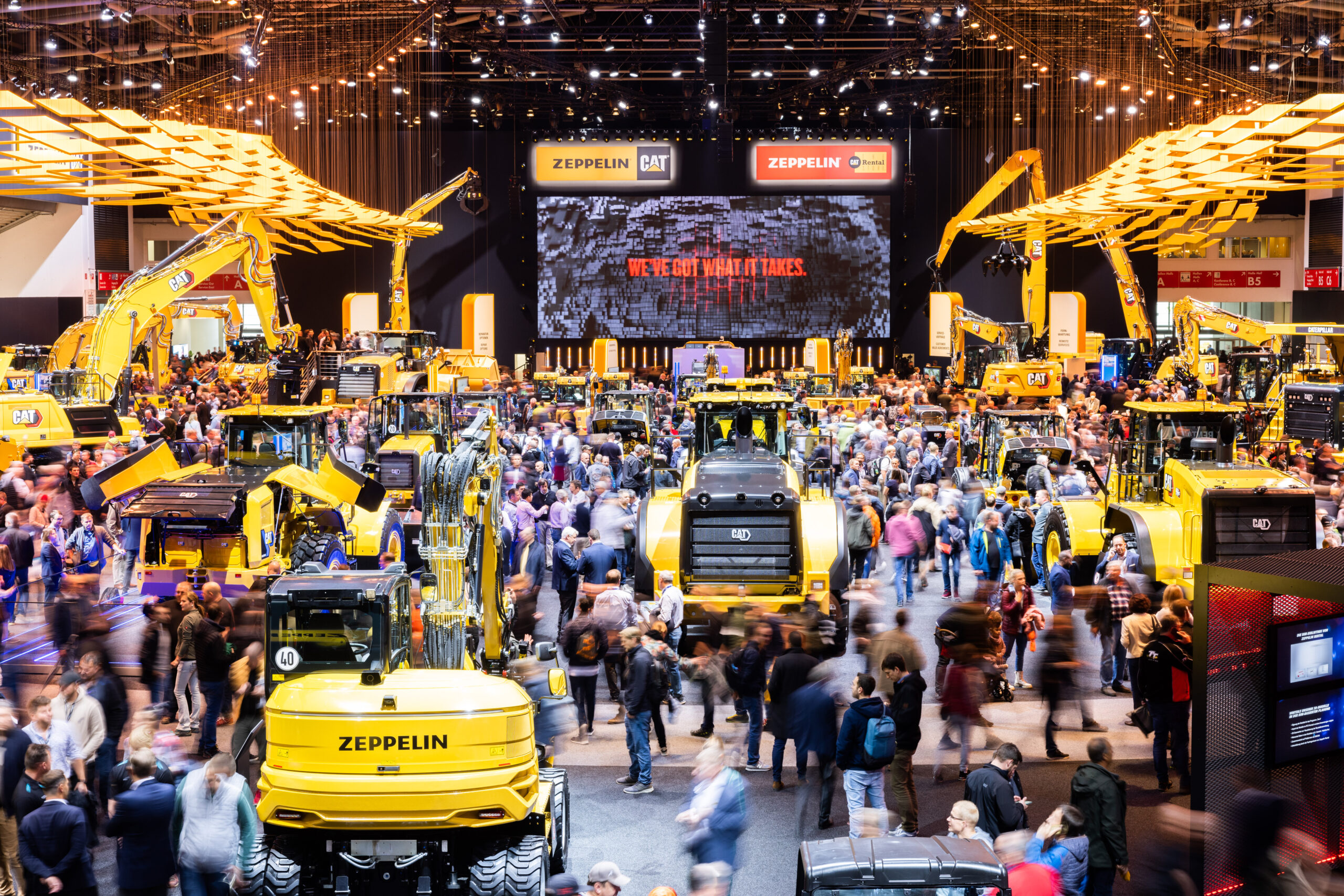 Bauma trade in Munich, Germany.