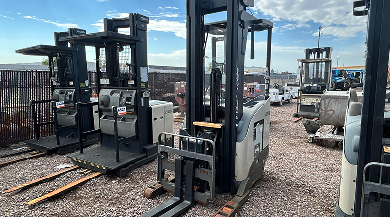 A portrait of a Reach trucks ready to operate
