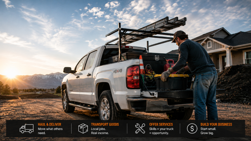 9 Ways to make money with a pickup truck