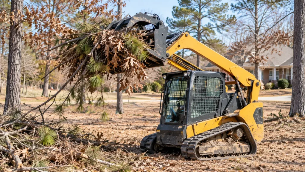 How to pick the best skid steer grapple for the job