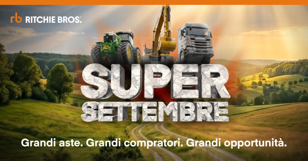 Ritchie Bros. lancia “Super Settembre”: un mese di aste per una domanda dei compratori in forte crescita