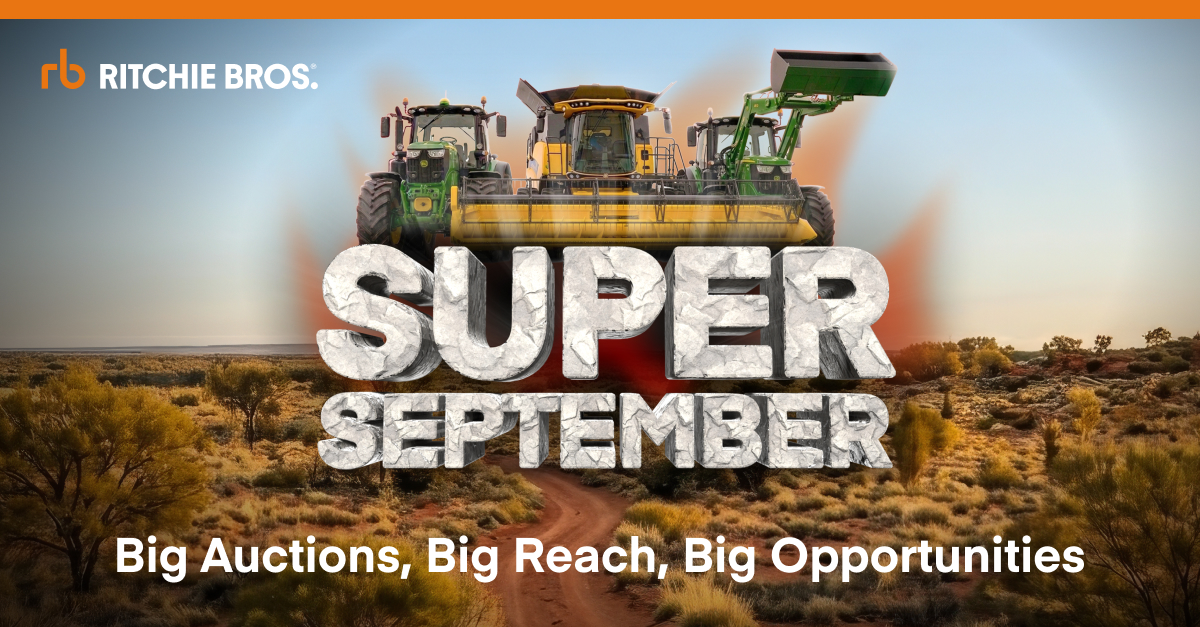 Ritchie Bros. prepares for “Super September” auction month fueled by rising global buyer demand