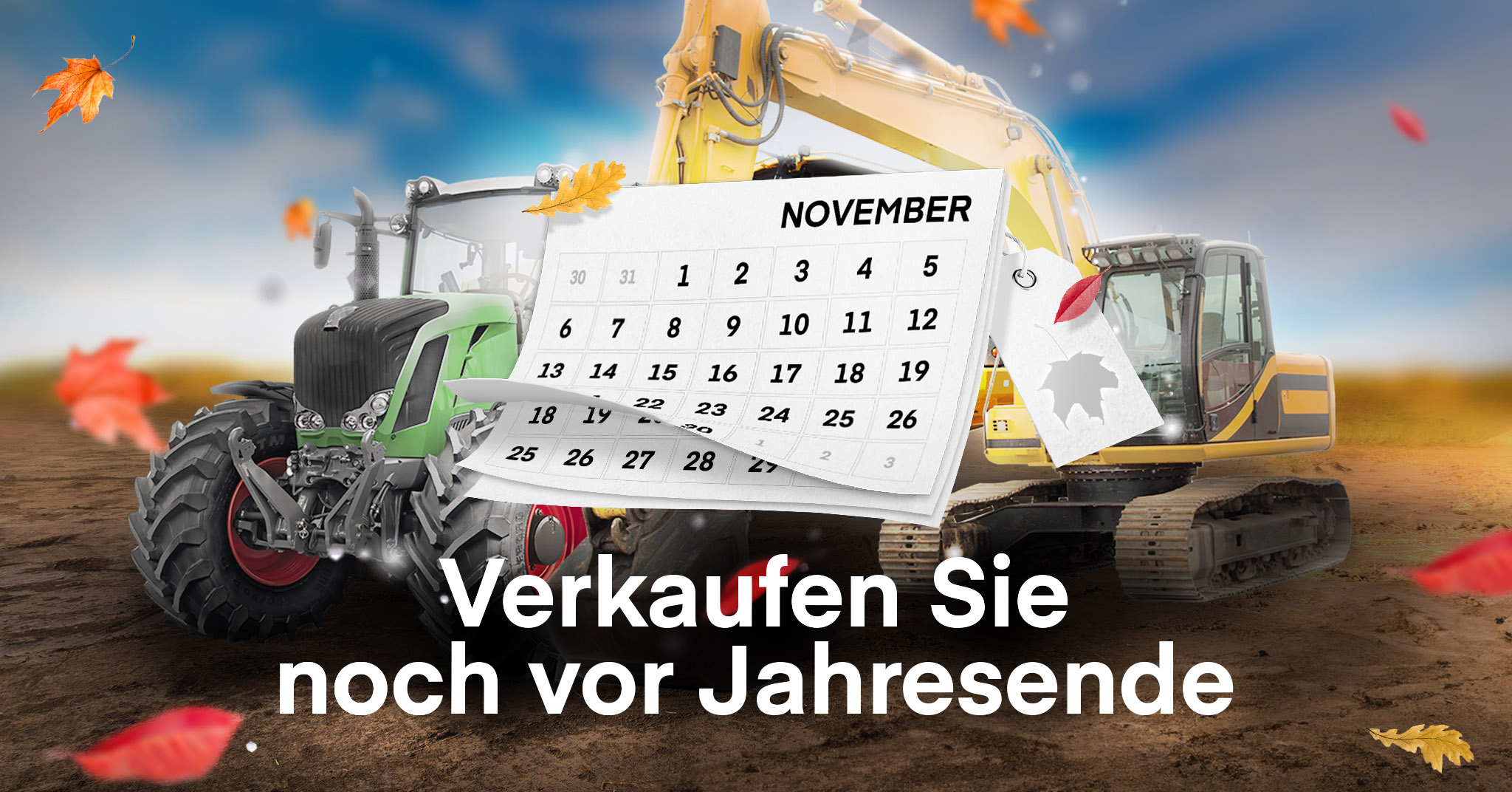 Landmaschinen und -baumaschinen verkaufen