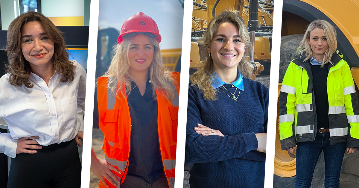 vrouwen in zwaar materieel